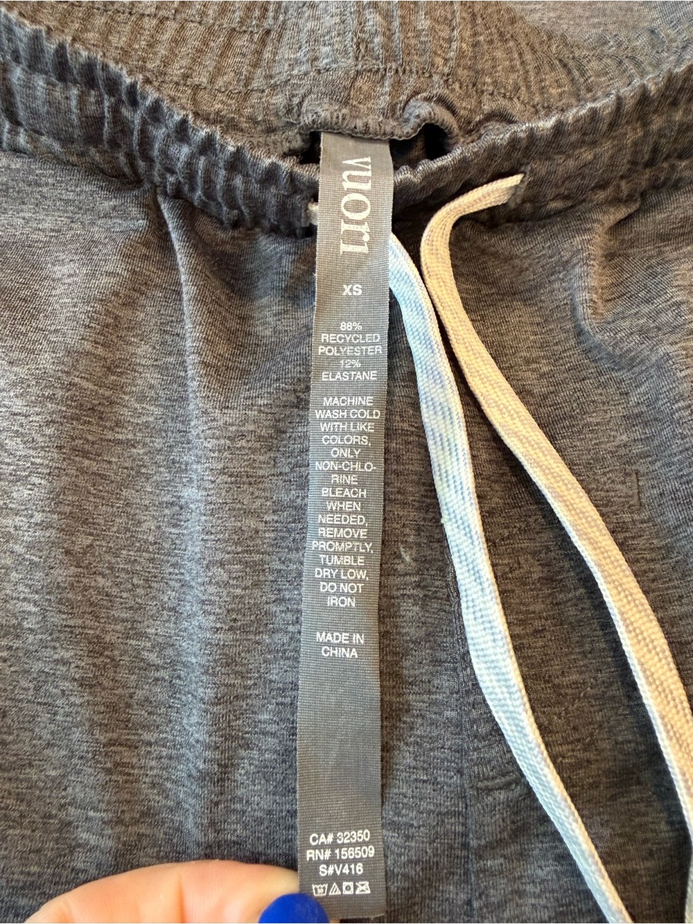 *Vuori Mens Sunday Performance Jogger XS Gray V416 - Picture 4 of 8